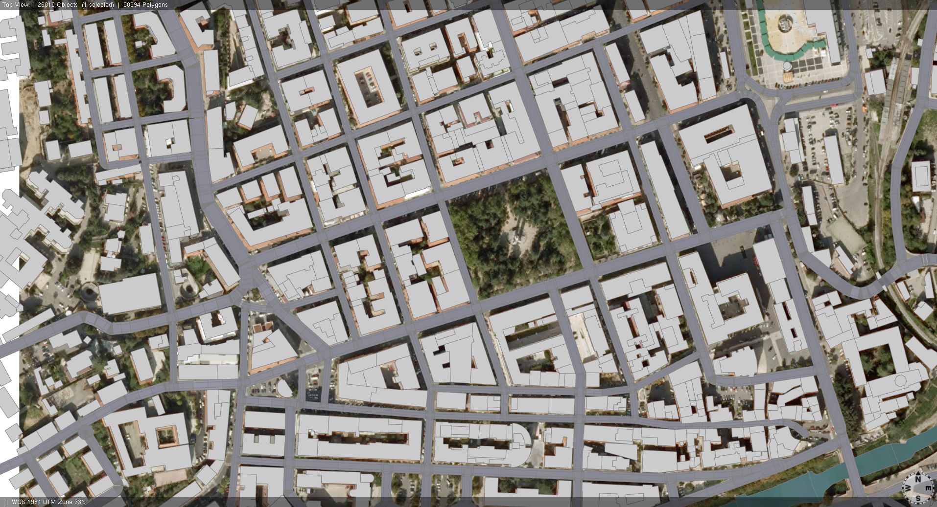city building texture map