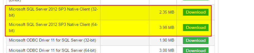 sql server native client 11 odbc driver download