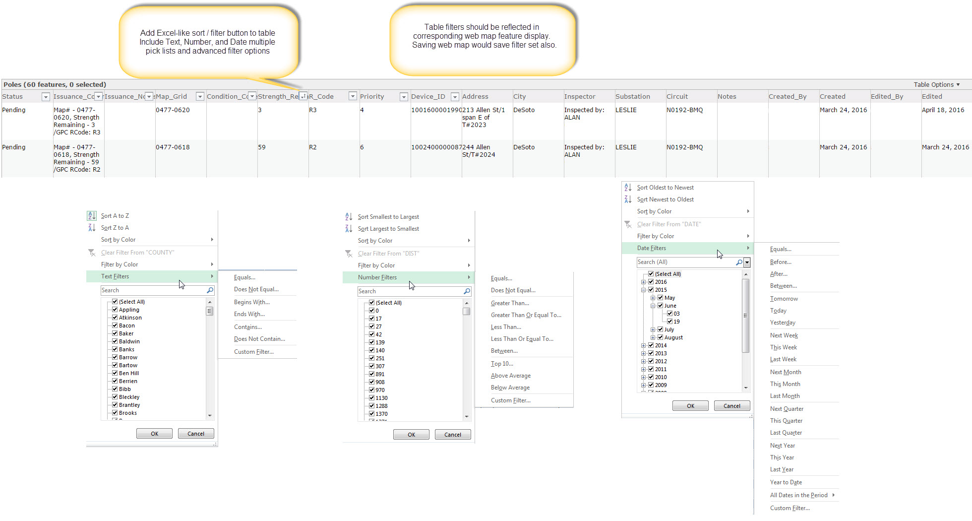 ArcGIS Online table filters - Esri Community