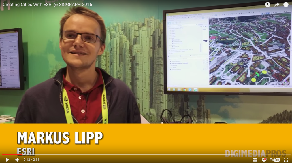 Markus Lipp CityEngine Siggraph 2016 DigimediaPros Interview