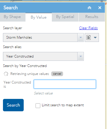 WAB esearch 2.1 result when setting up query