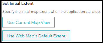 Set extent option