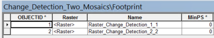 The rasters in the Mosaic Dataset