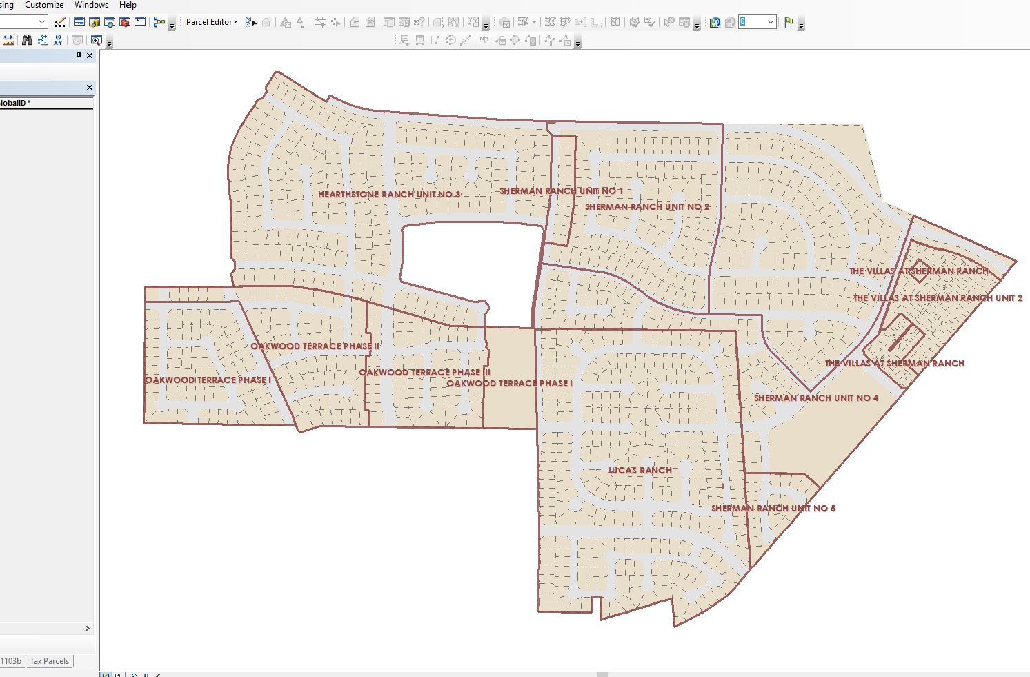 Completed subdivisions