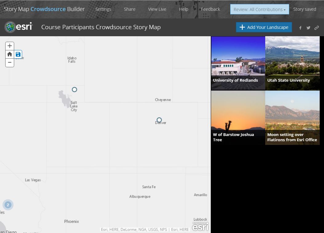 Crowdsource Story Map - Editing