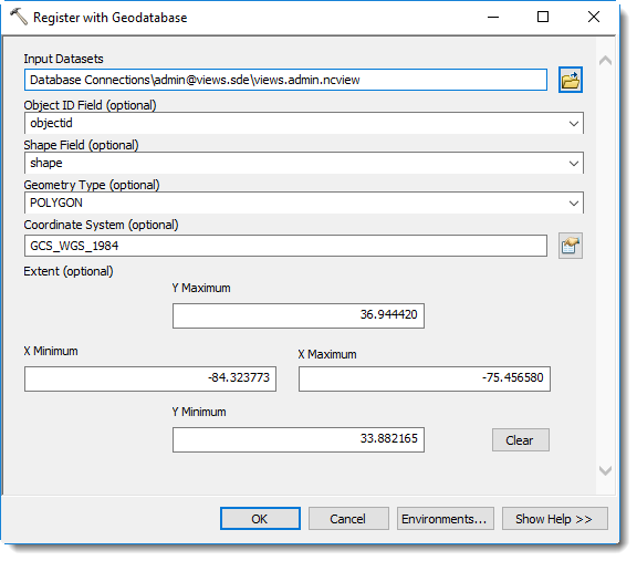 Enhanced Register with Geodatabase tool for 10.5. 