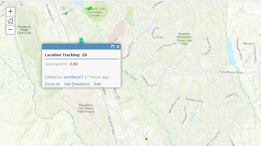 screenshot location data import to new map