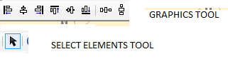 Select elements tool and Graphics tool