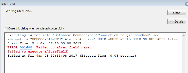 001600: Failed to alter field name