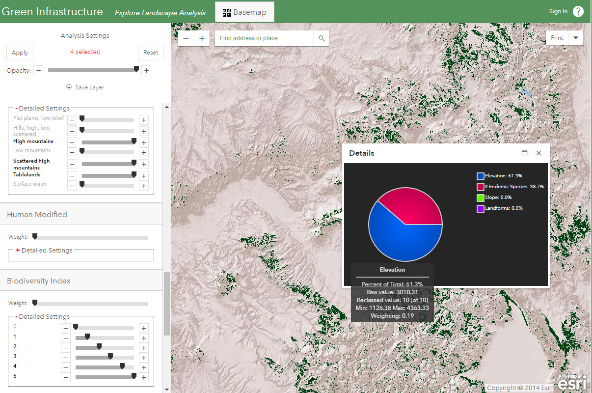 Green Infrastructure map