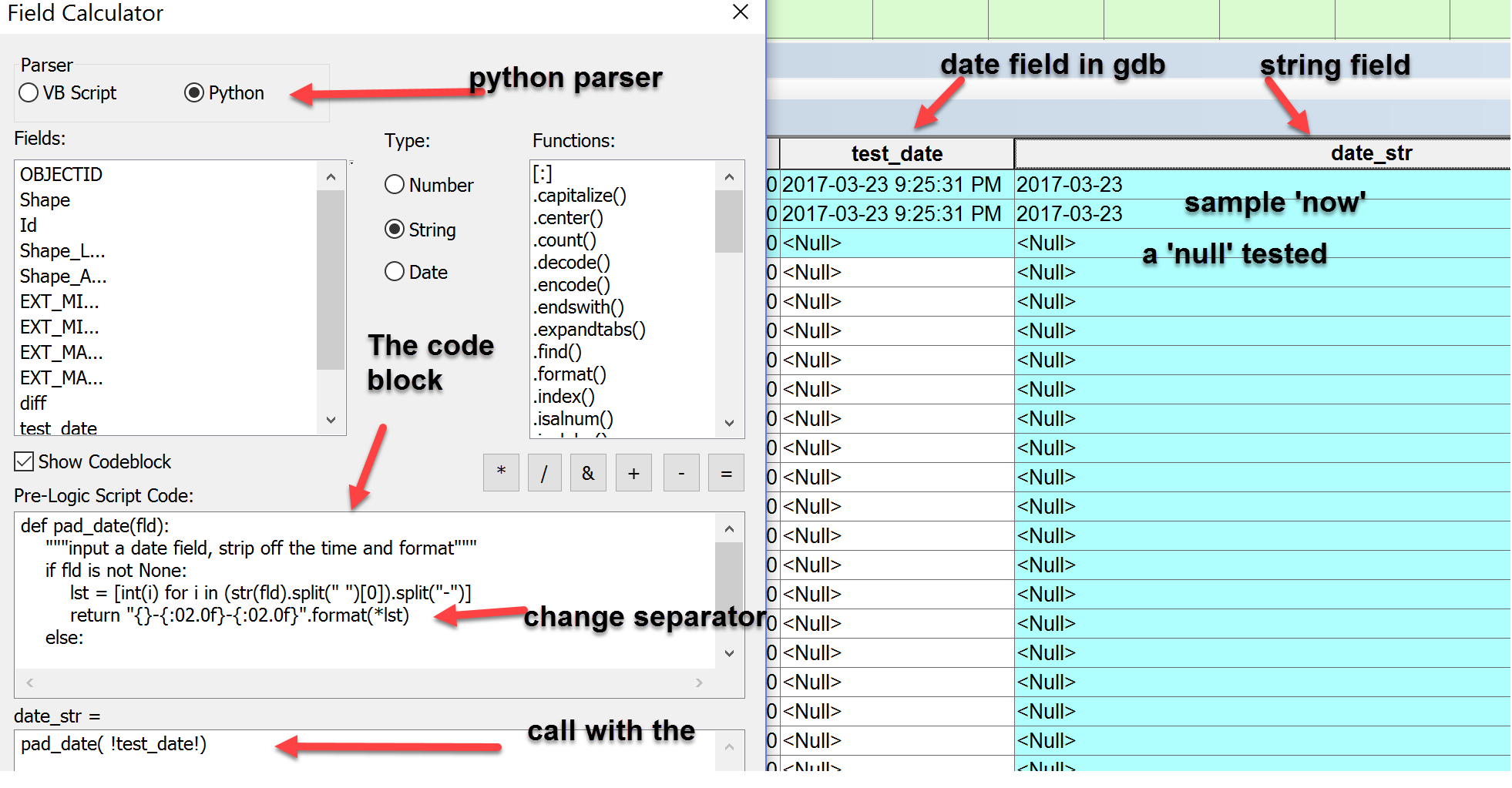 Date (date field - mm/dd/yyyy) to String (string f... - Page 2 - Esri  Community