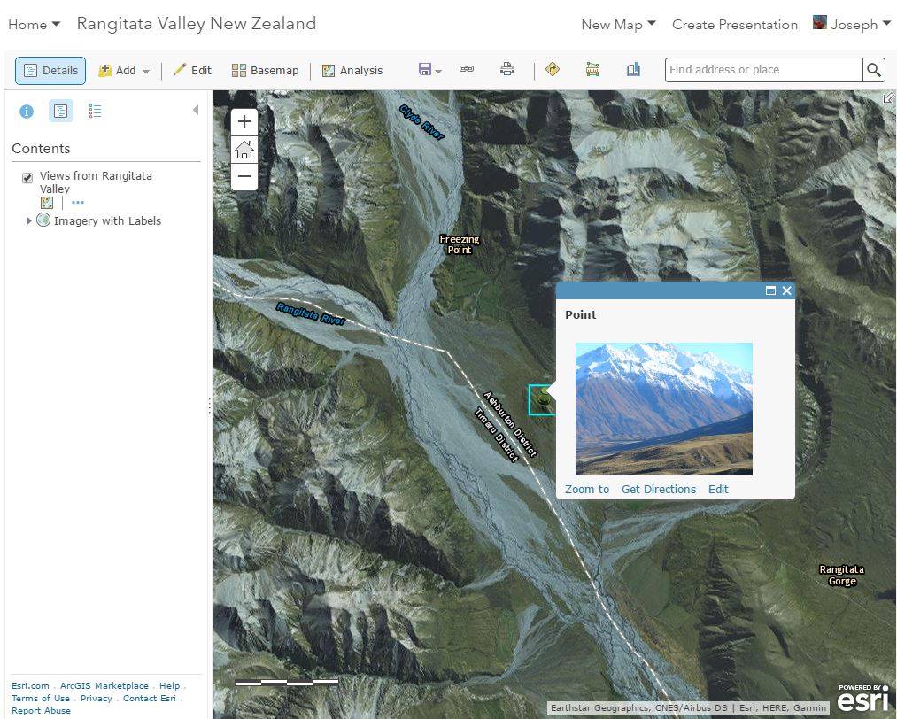 Rangitata Valley web map 