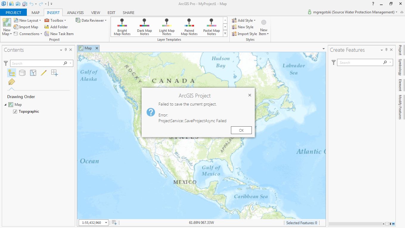 ArcGIS Pro Can T Share Export Map From Any Layo Esri Community   34972 ProError.JPG