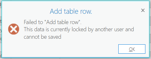 Unable to Add Table Row