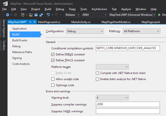 Debug Configuration