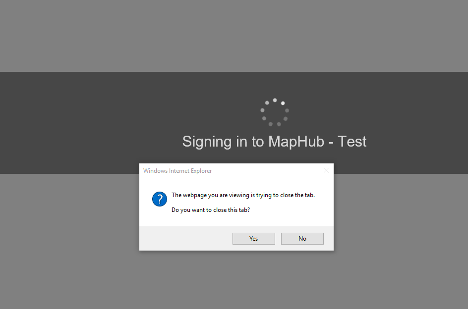 Annoying IE popup
