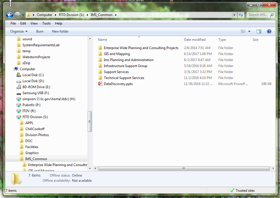 Windows Explorer Folders