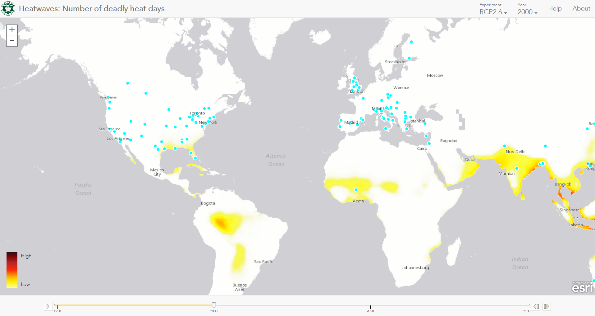 Heatwaves: Number of deadly heat days