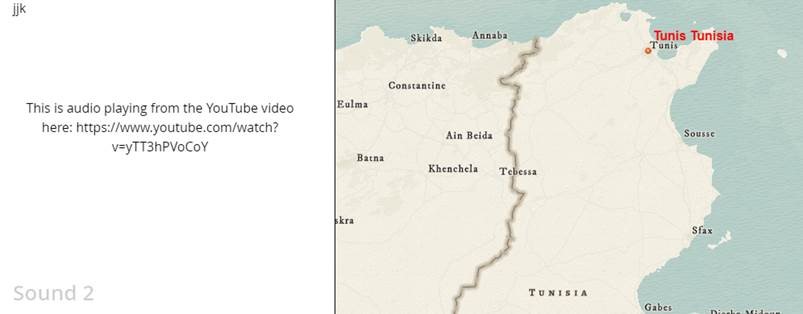 This is what it looks like in the story map