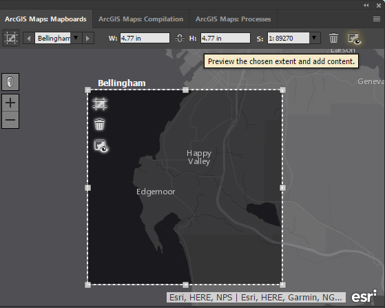 ArcGIS Maps for Adobe Creative Cloud in InDesign