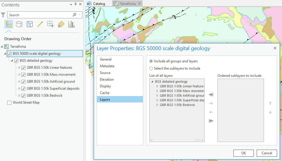 arcgis use a usgs wms url