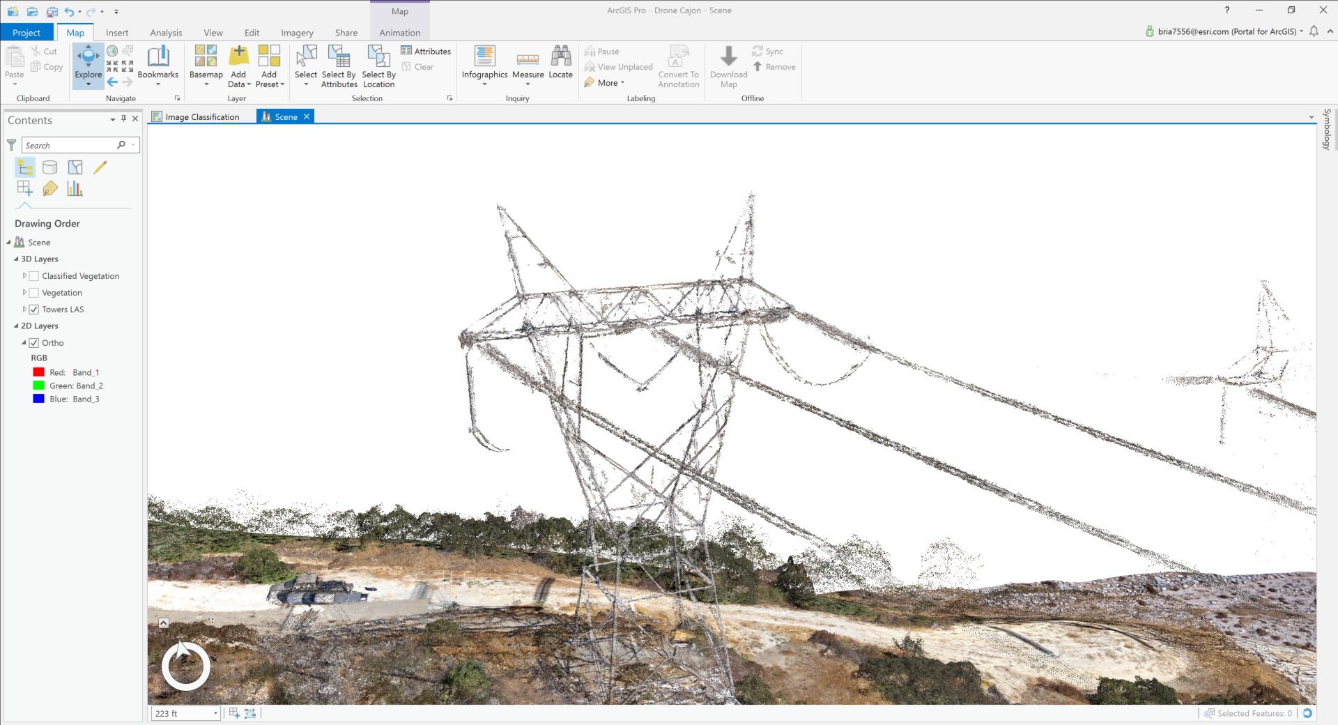 Drone2Map point cloud in ArcGIS Pro