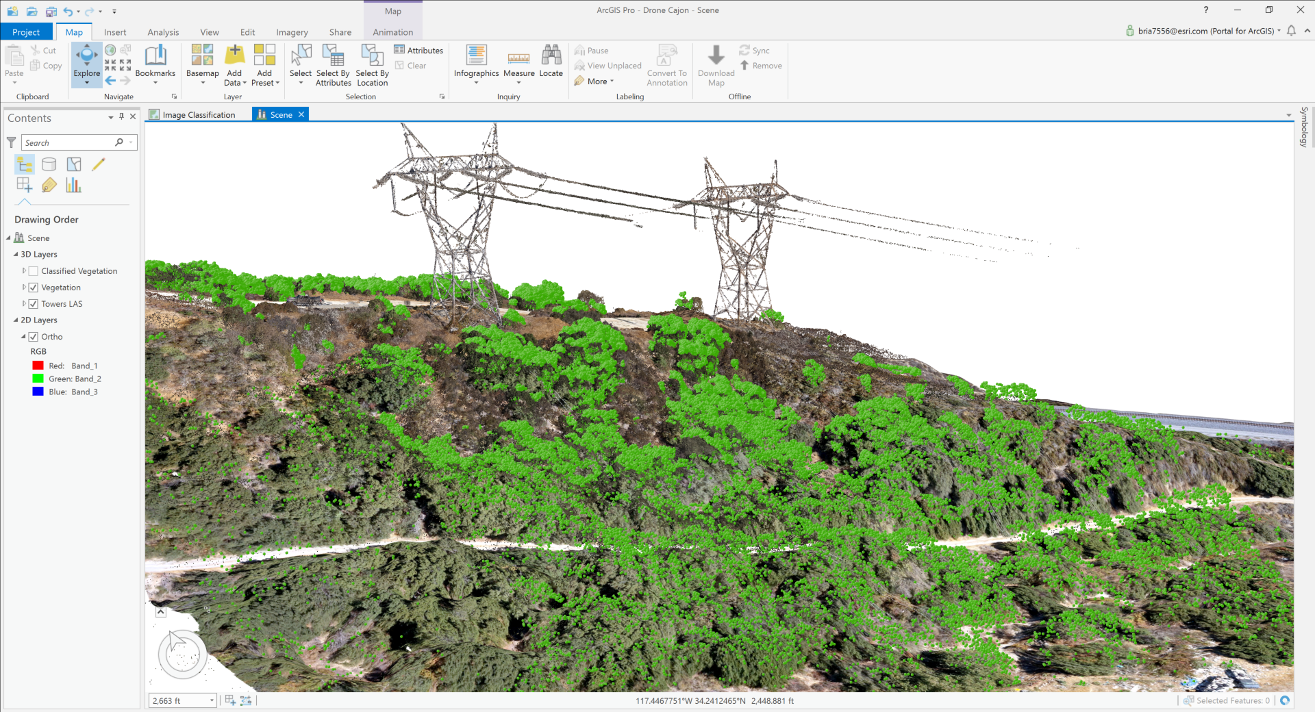 Vegetation in Drone2Map