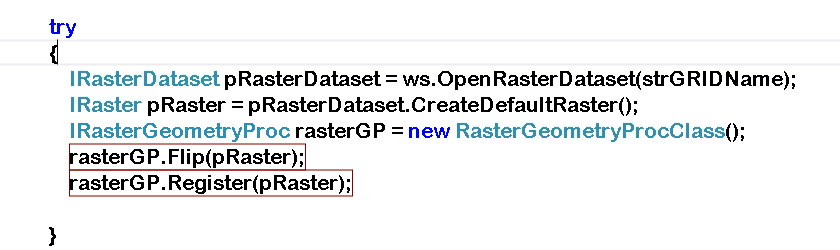 ArcObjects; Flip; Raster