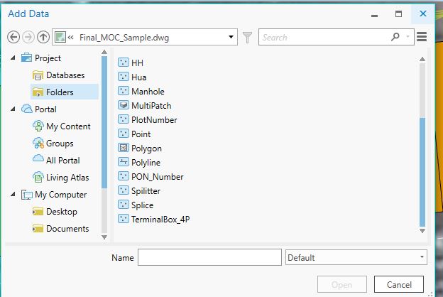 CAD data Set in ArcGIS Pro