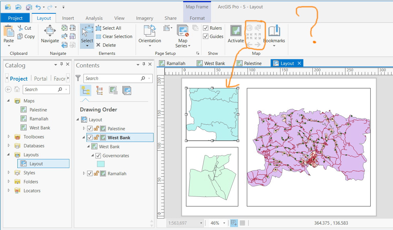 Solved Map Navigation Tools Are Greyed Out While Workin Esri Community