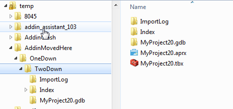 Project folder structure