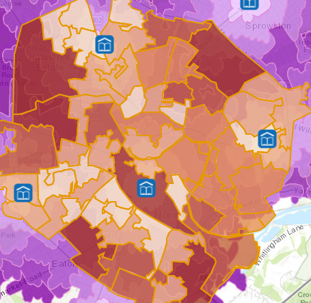 Summarised travel time areas