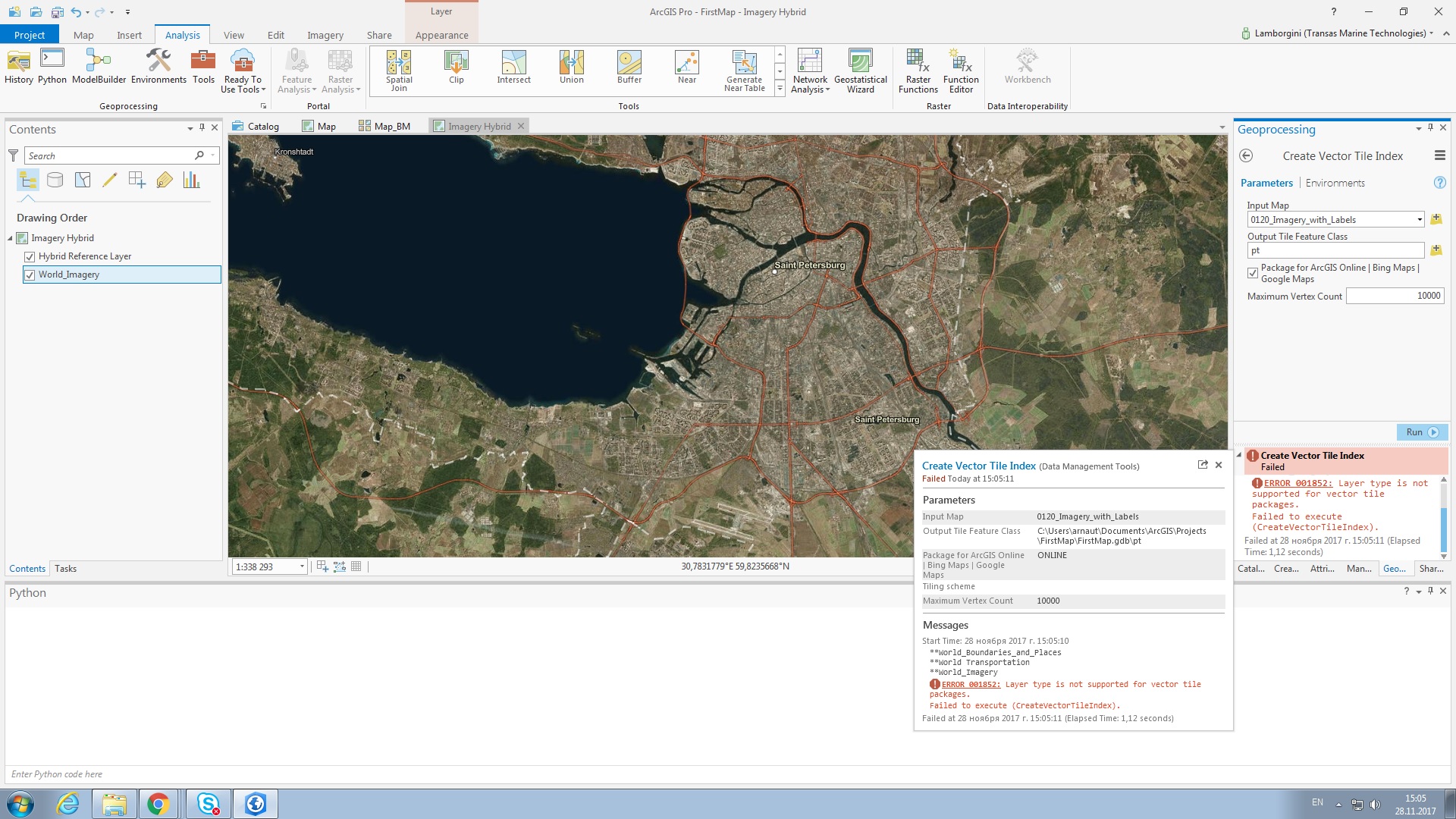 Arcgis Pro 2.9.2 Create Map Tile Package create  - Esri Community