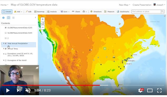 Mapping and analyzing GLOBE data