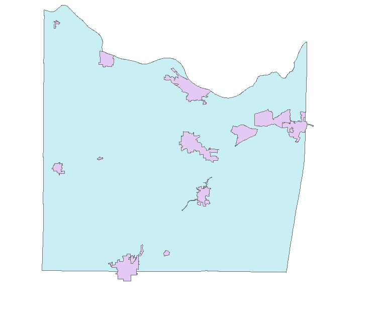 These are the 2 shapefile feature classes that I am inputting into the Erase Tool.