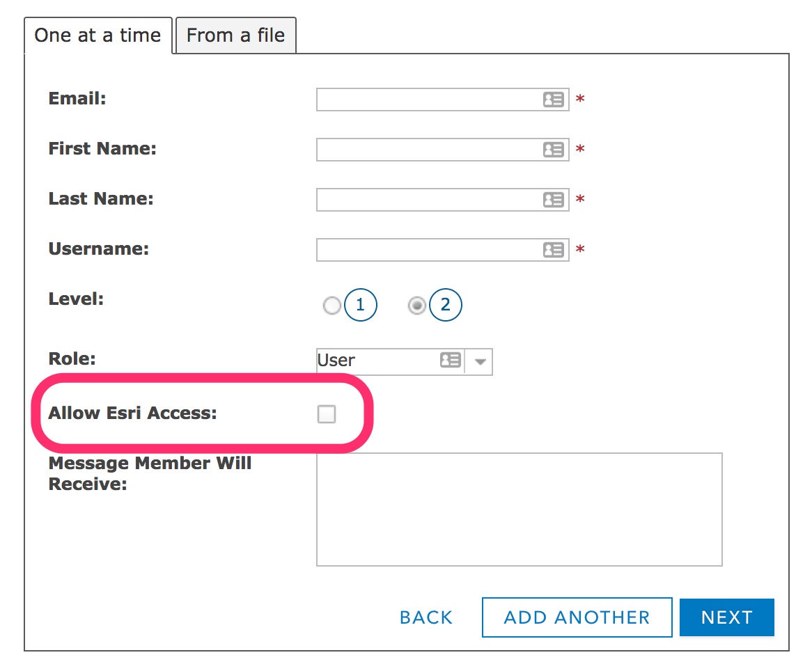 Solved Allow Esri Access Checkbox Esri Community