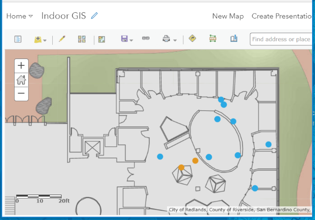 Time enabled device collection visualized in ArcGIS Online.