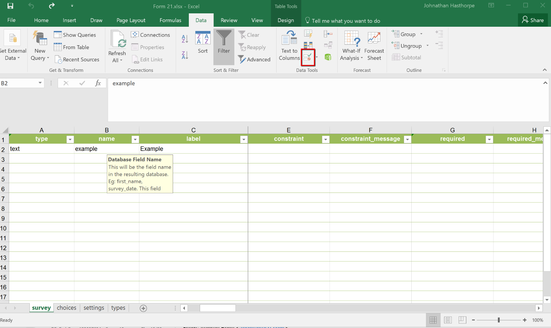 Solved How Do I Turn Off Invalid Field Name And Databa Esri Community