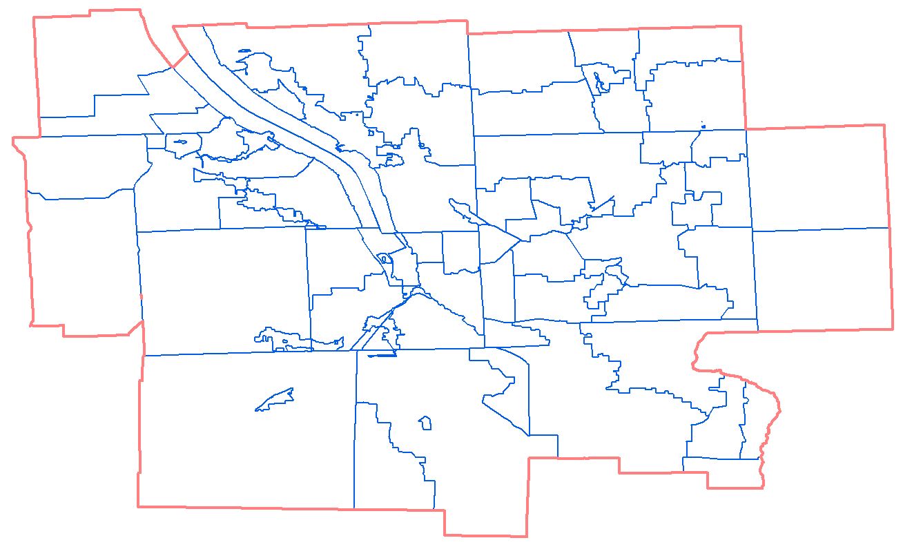 Gap error around the edges of the Fire districts