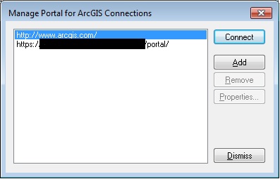 Manage Portal for ArcGIS Connections