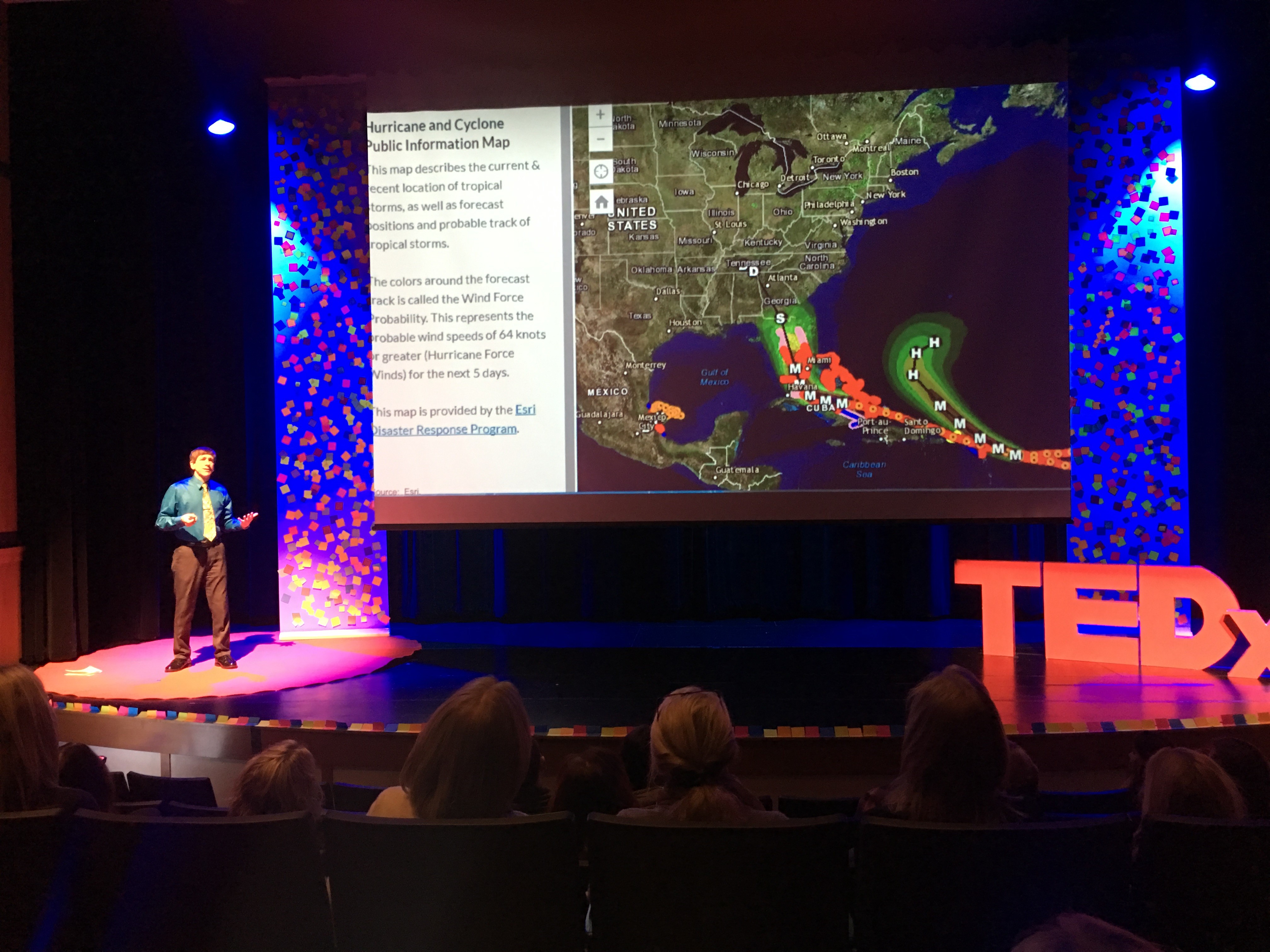 Joseph Kerski at the TEDx event. 