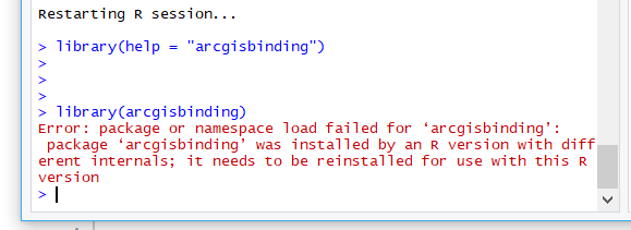 R-Studio R-ArcGIS bridge error 