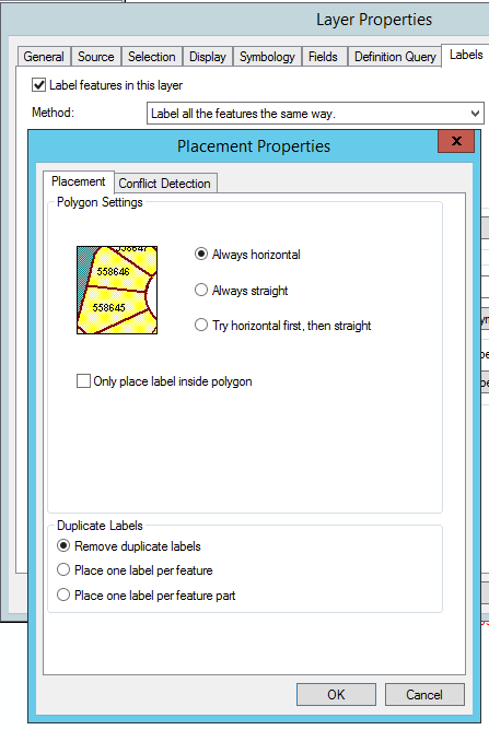 settings applied in underlying mxd of that layer