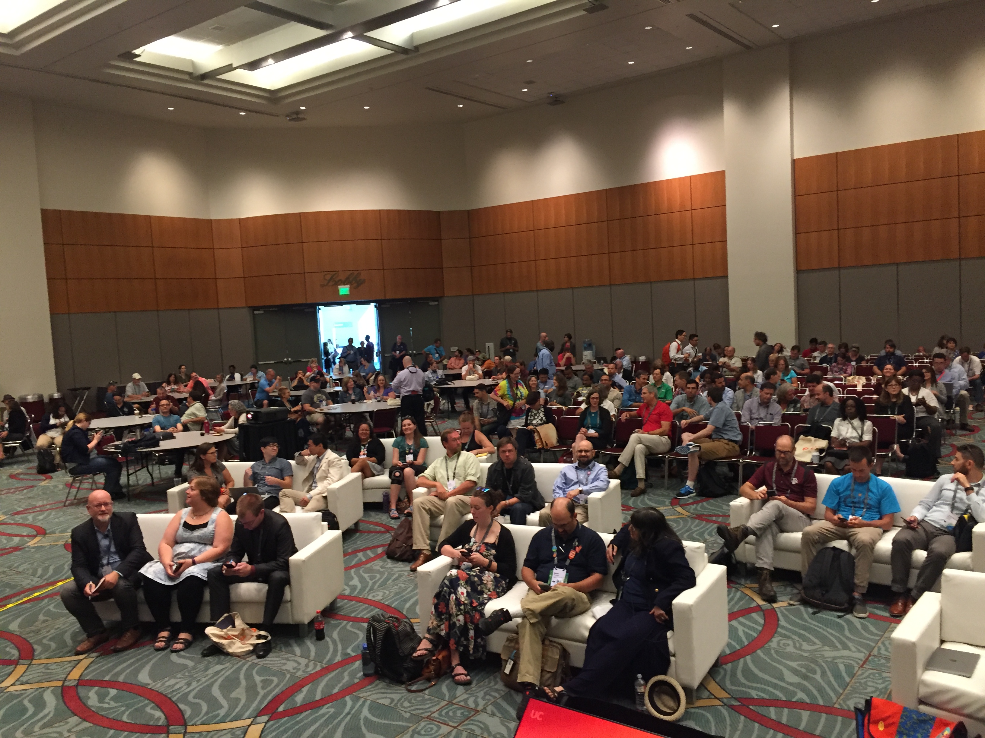 Crowd of people at 2017 Science Symposium