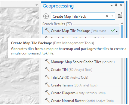 Arcgis Pro 2.9.2 Create Map Tile Package create  - Esri Community