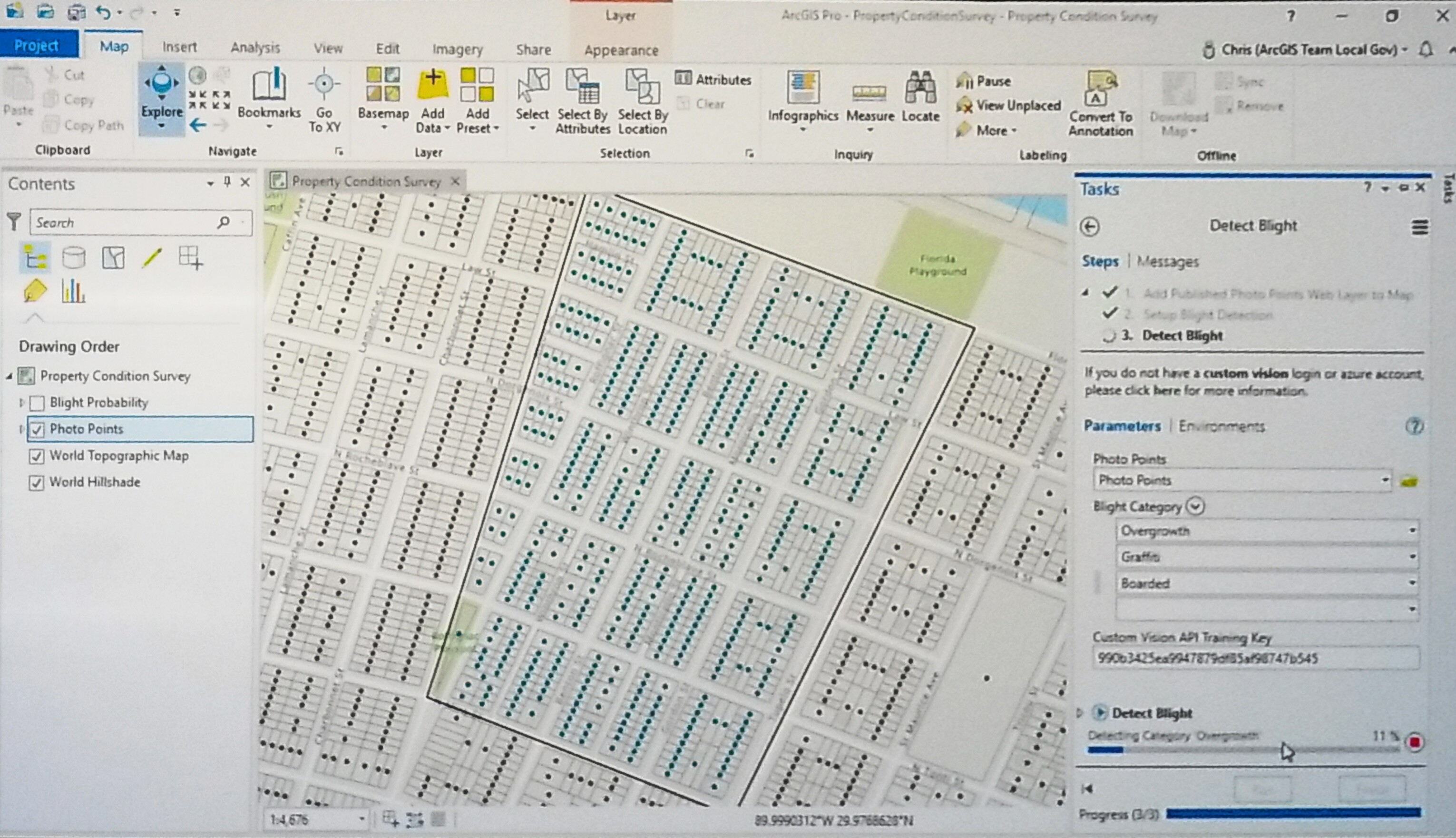 Blight Areas in New Orleans