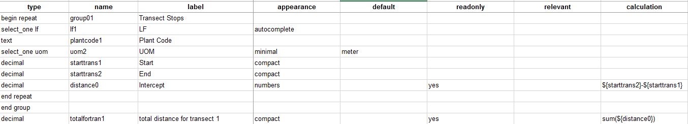 Survey123 Excel