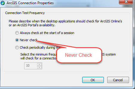 ArcGIS Connection Properties