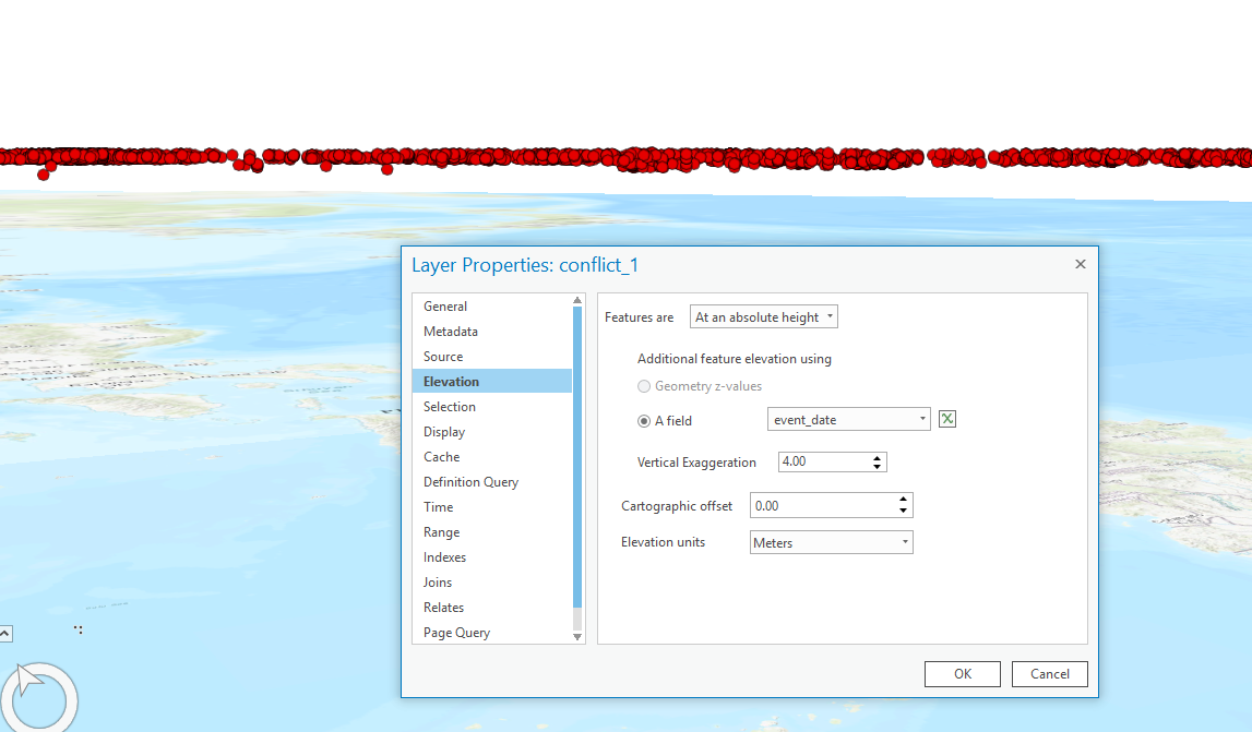 arcgis pro elevation setting