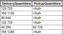 Delivery and Pickup Quantities Fields for the Orders Feature Class